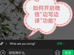微信边写边译功能在哪里打开 微信边写边译怎么添加语言