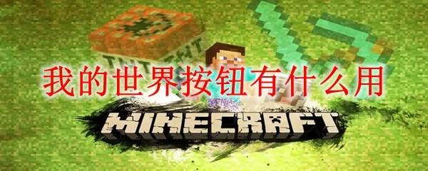 我的世界按钮有什么用