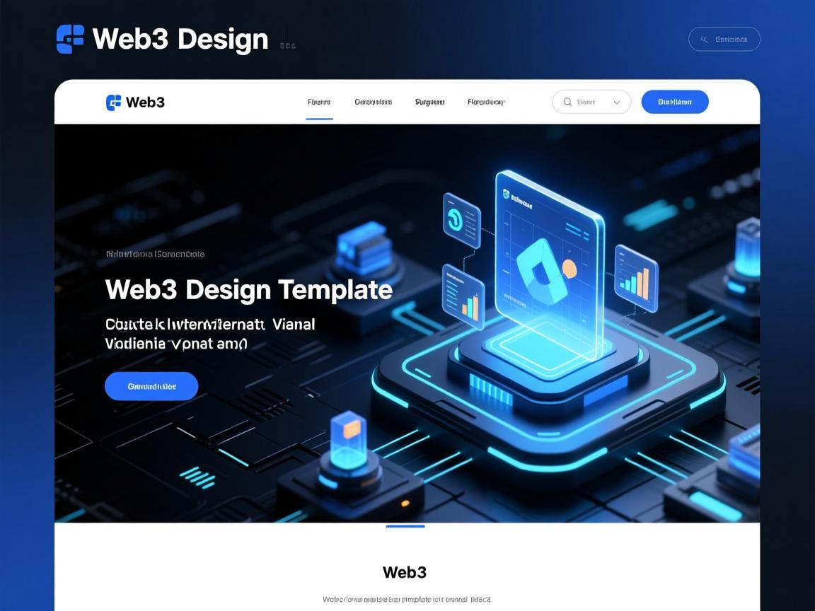 Web3网站设计模板，构建未来互联网的视觉基石
