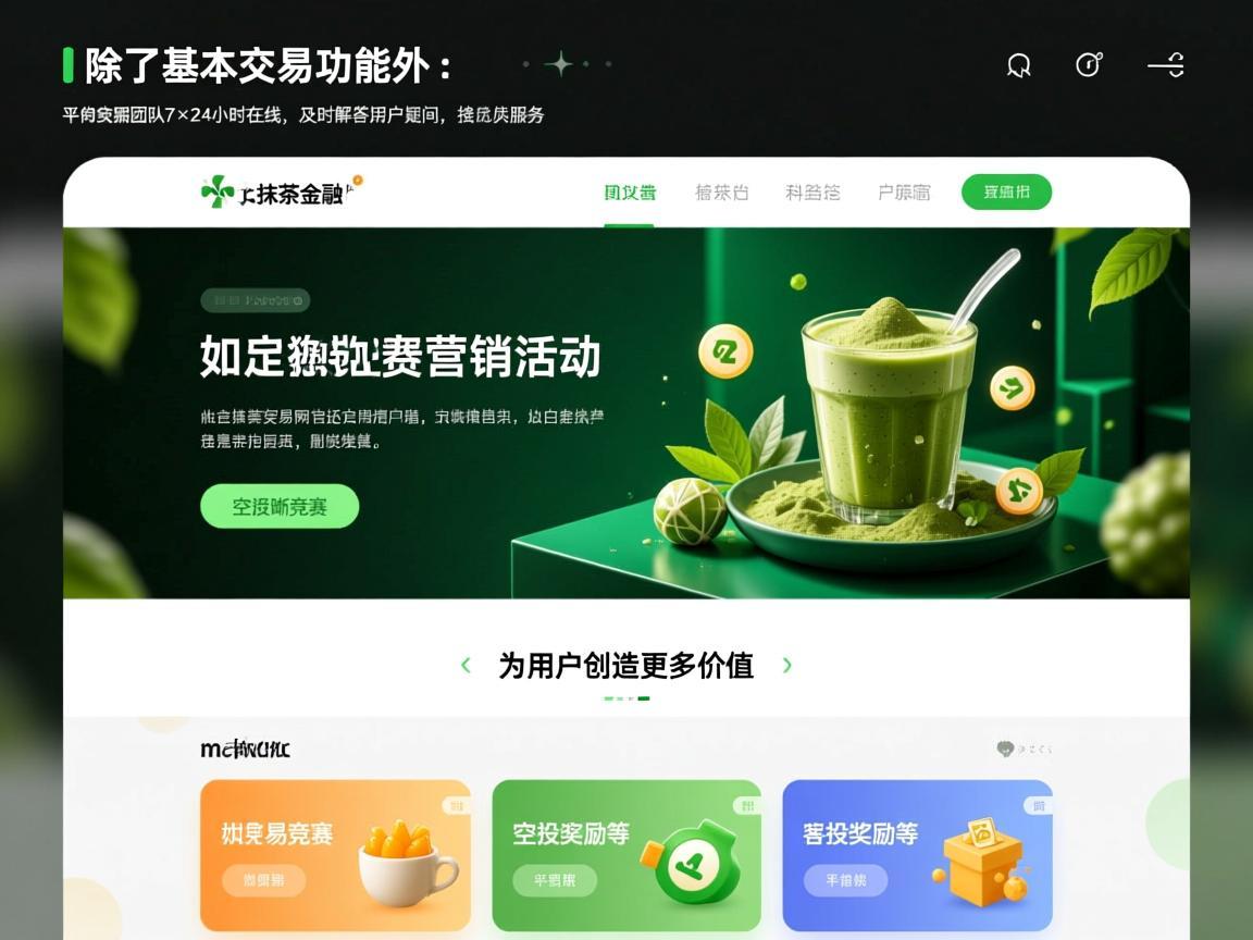 除了基本的交易功能外，mcx抹茶交易所官网还定期推出丰富的营销活动，如交易竞赛、空投奖励等，为用户创造更多价值。平台的客服团队7×24小时在线，及时解答用户疑问，提供优质服务