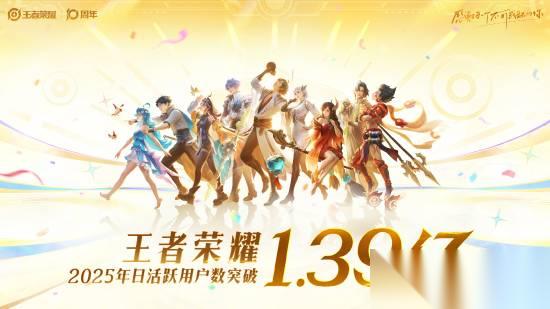 王者荣耀十周年盛典 日活破1.39亿，全球月活超2.6亿