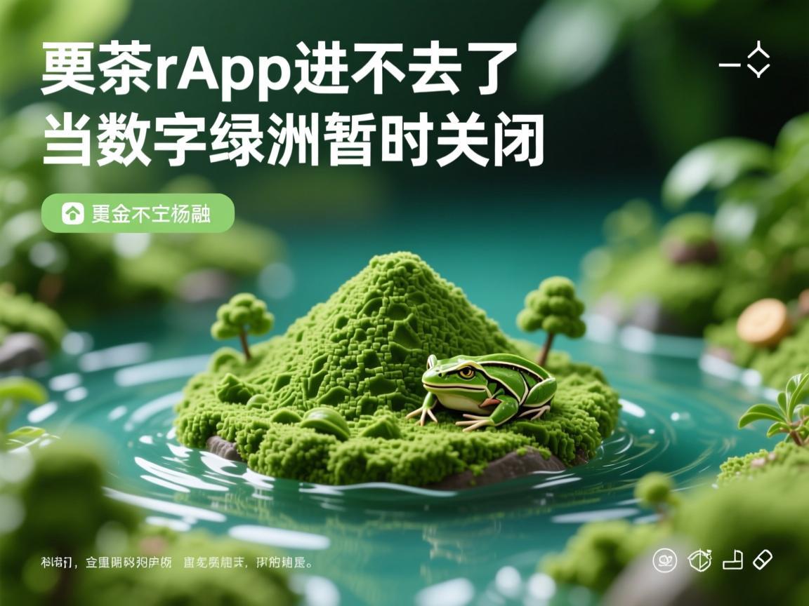 抹茶app进不去了，当数字绿洲暂时关闭