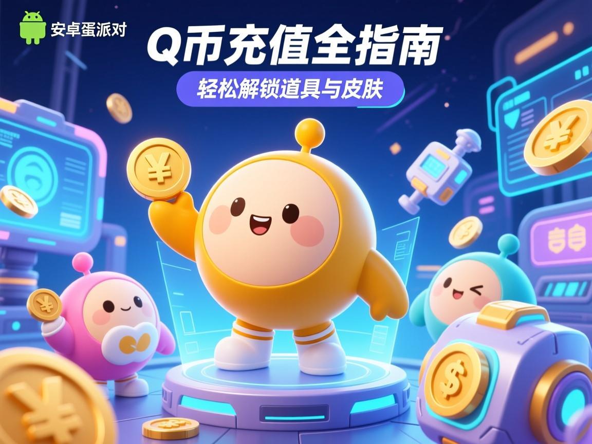 安卓蛋仔派对用Q币充值全指南，轻松解锁道具与皮肤