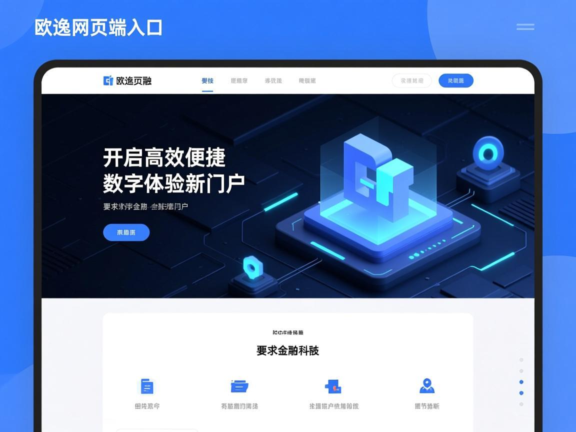 欧逸网页端入口，开启高效便捷的数字体验新门户