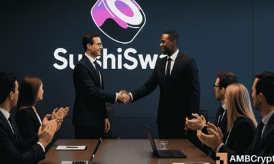 SushiSwap CEO辞职，Synthesis向这家陷入困境的去中心化交易所投资330万美元。