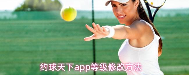 约球天下app等级修改方法