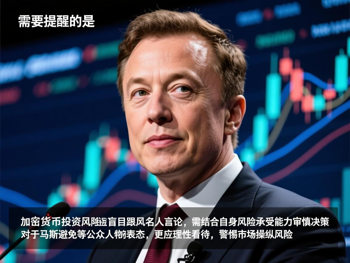 需要提醒的是，加密货币投资风险极高，价格受多种因素综合影响，投资者应避免盲目跟风名人言论，需结合自身风险承受能力审慎决策。对于马斯克等公众人物的表态，更应理性看待，警惕市场操纵风险