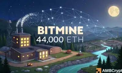 Bitmine 增持 44K ETH – 到 2026 年，它能持有 5% 的以太坊吗