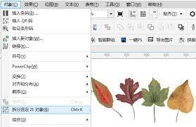 CorelDraw2020如何设置打散图形