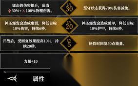 地下城堡4骑士与破碎编年史初光之盾天赋怎么加点