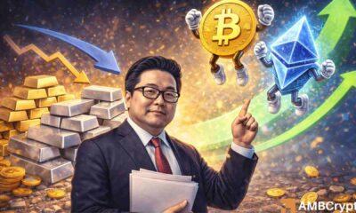 Bitmine 的 Tom Lee：一旦黄金和白银降温，加密货币可能会飙升
