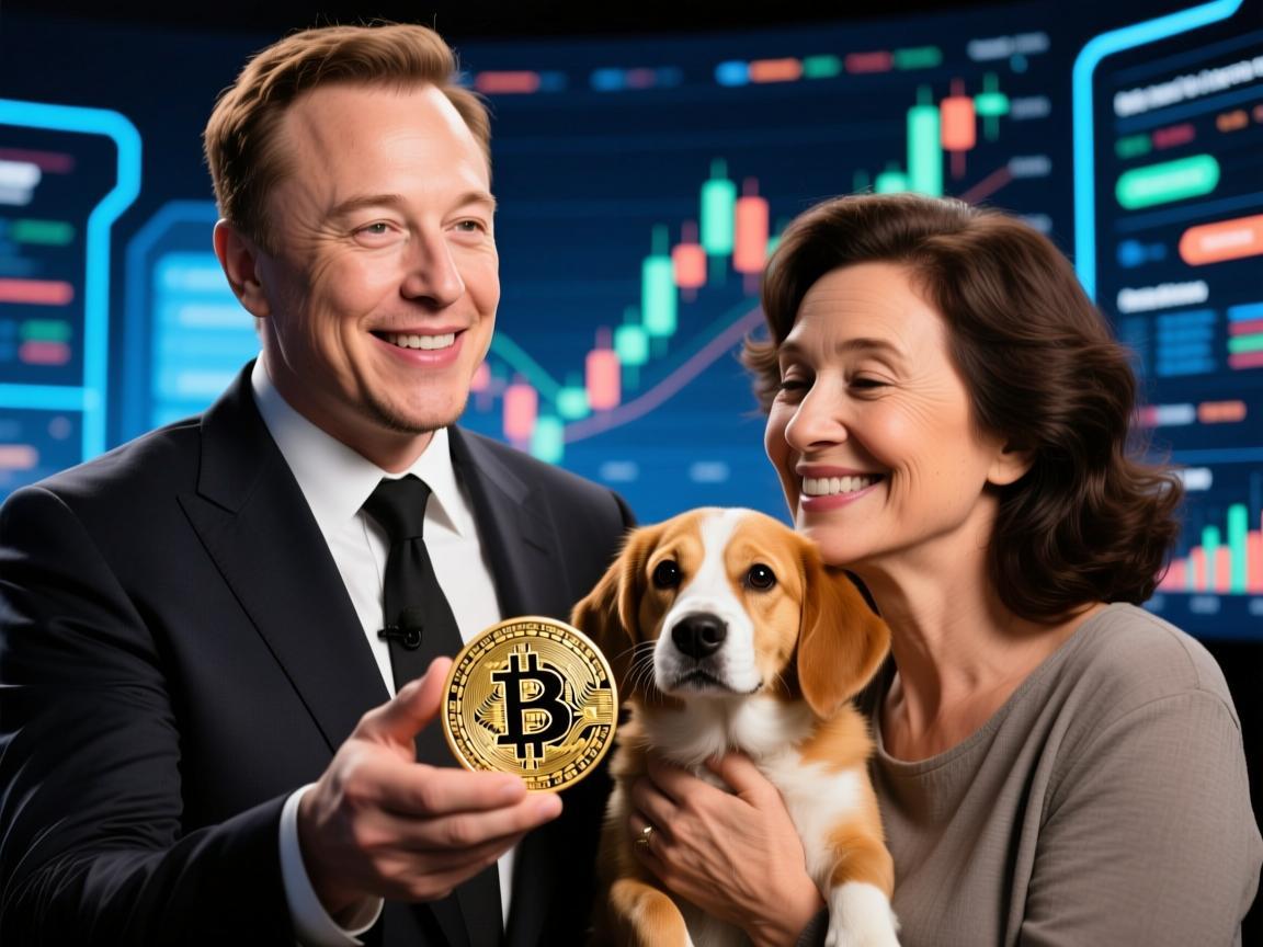 马斯克送妈妈狗狗币，一场任性的亲情实验与加密货币的荒诞现实