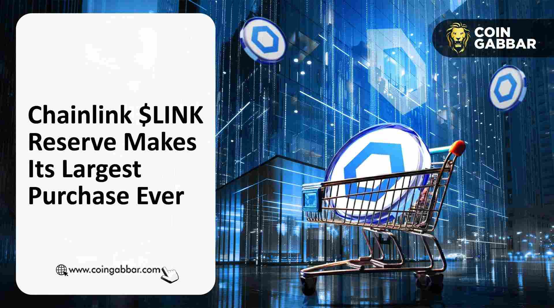 Chainlink完成史上最大规模的$LINK交易：这会影响价格吗