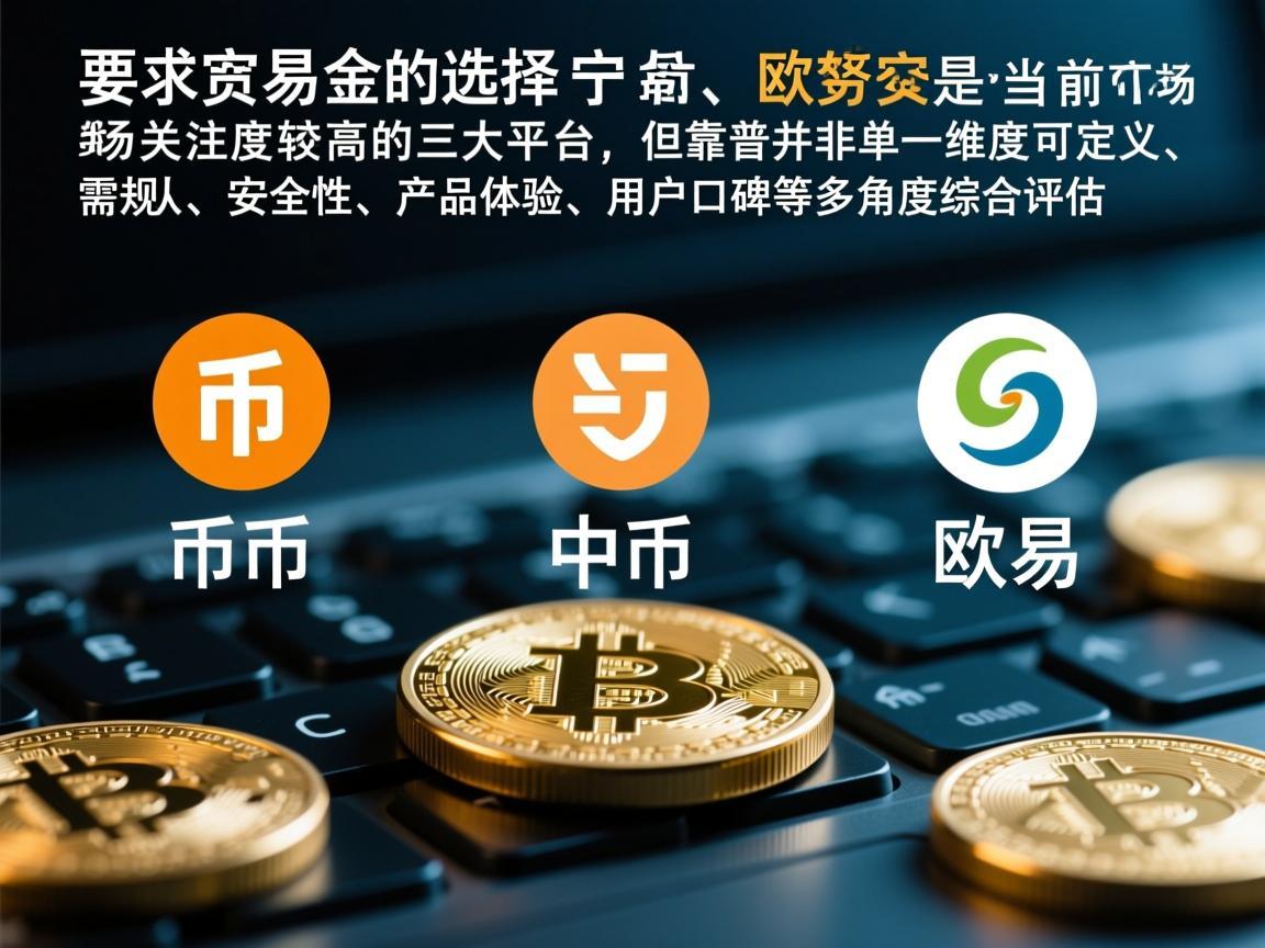 在数字货币交易平台的选择上，币安、中币、欧易是当前市场关注度较高的三大平台，但靠谱并非单一维度可定义，需从安全性、合规性、产品体验、用户口碑等多角度综合评估
