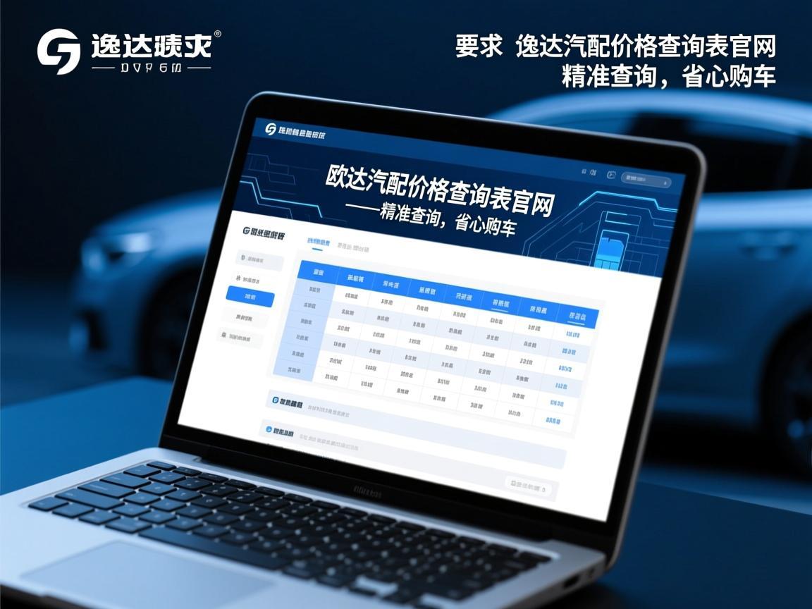 欧逸达汽配价格查询表官网，精准查询，省心购车