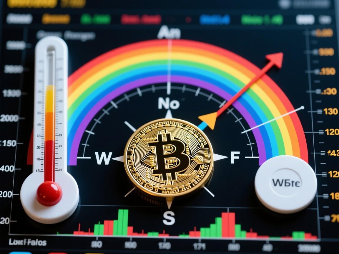 比特币彩虹图，市场情绪的温度计与价格周期的指南针