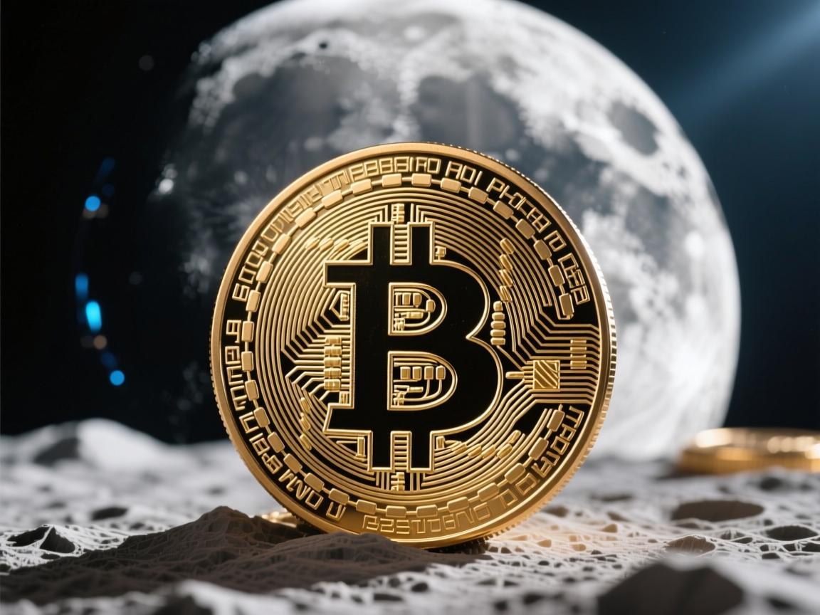 狗狗币去月球的照片，一张属于全球狗粉的数字图腾