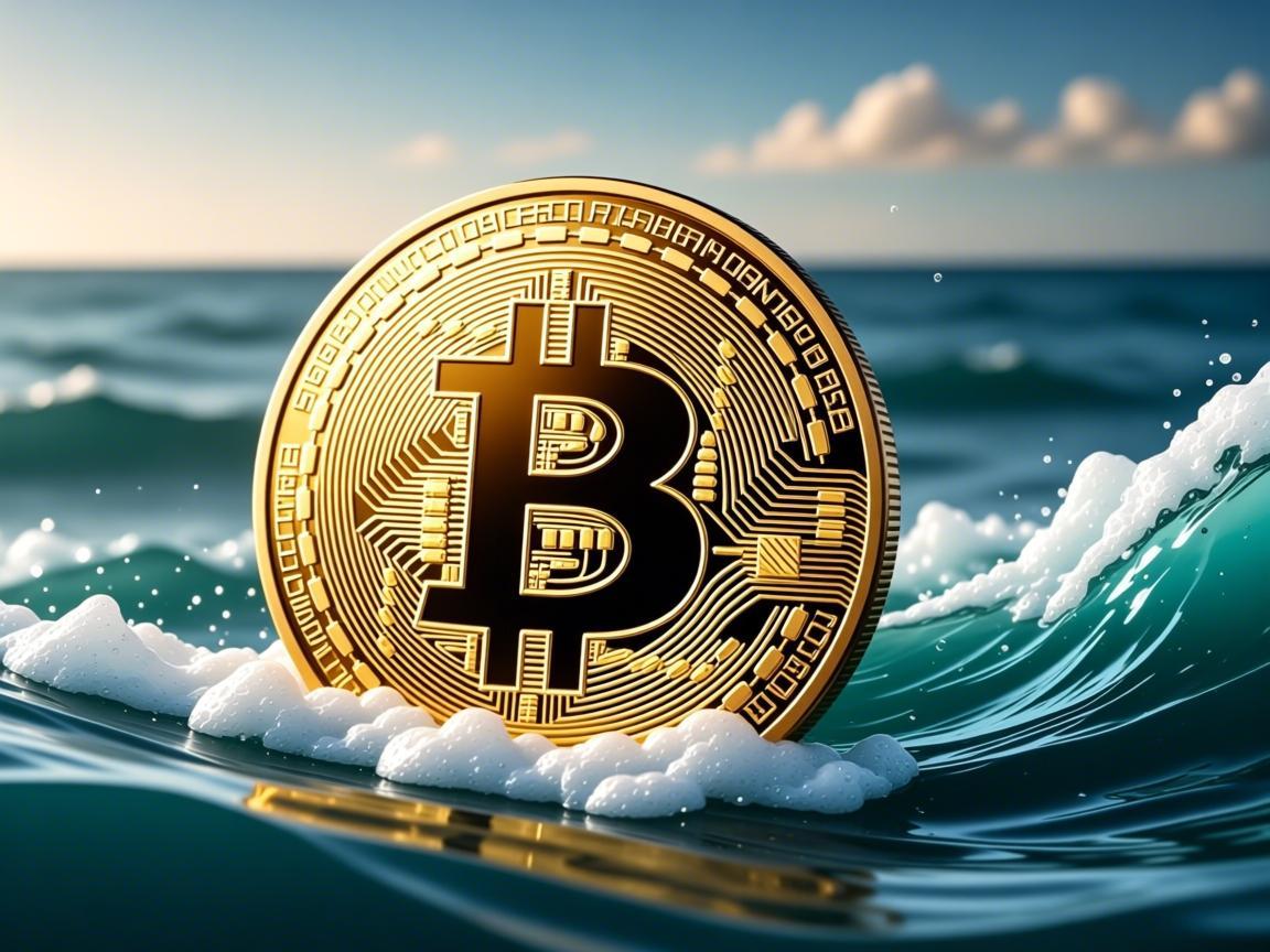 狗狗币在海里的图片，加密货币的幻梦与浪潮