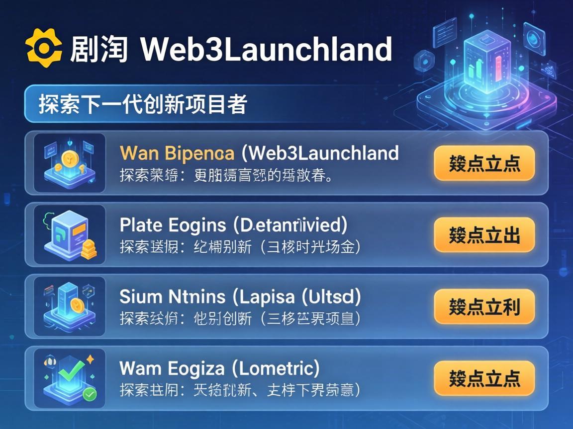 币安Web3Launchpad列表，探索下一代创新项目