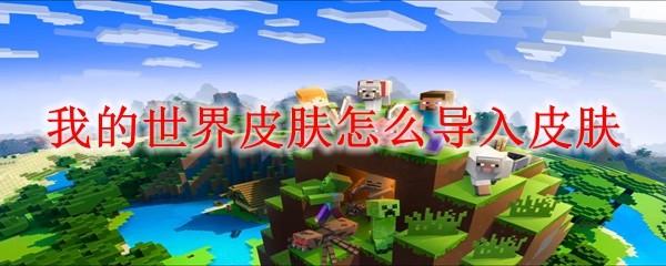我的世界皮肤怎么导入皮肤