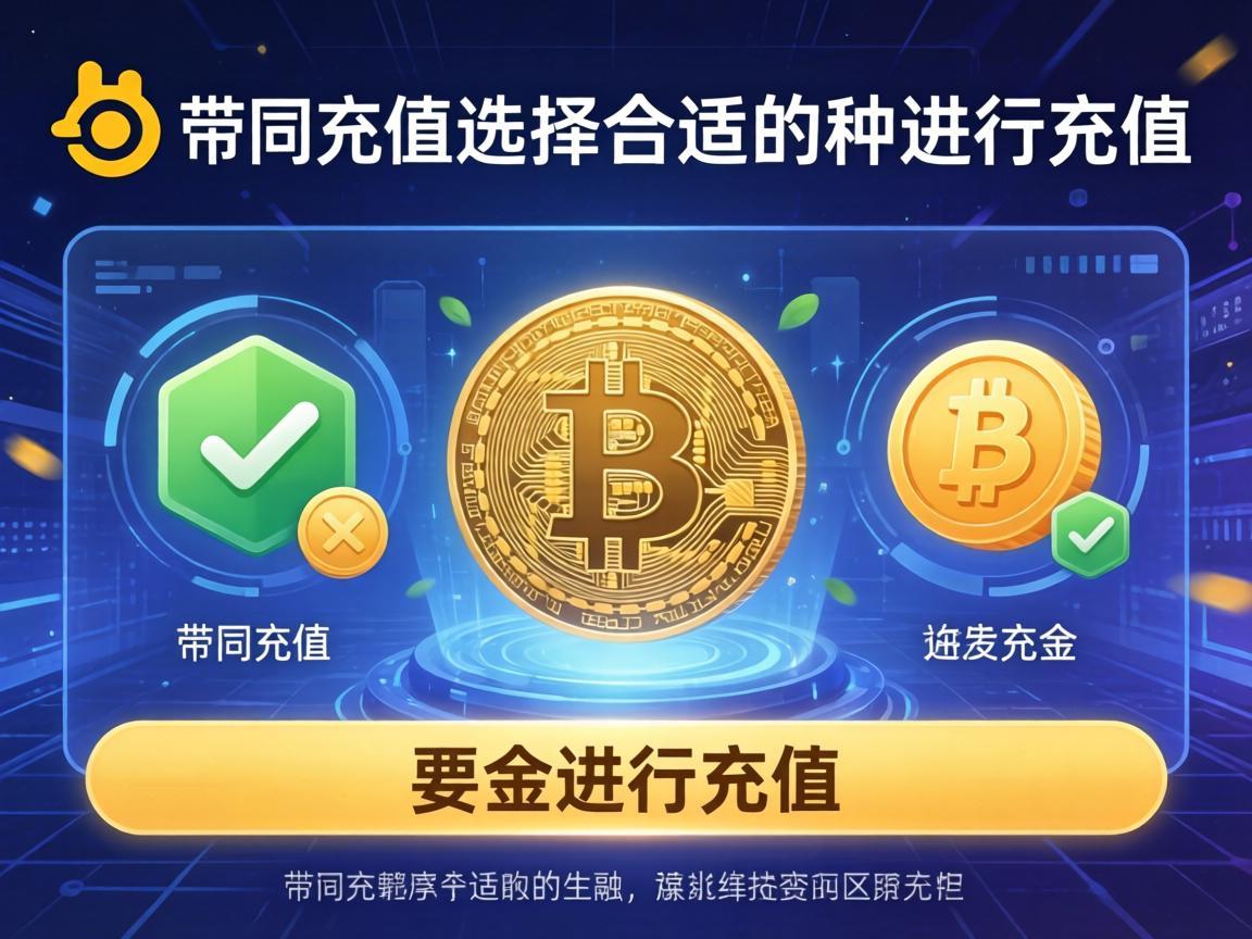 币安充值，选择合适的币种进行充值