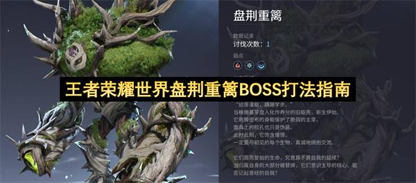 王者荣耀世界盘荆重篱BOSS打法指南