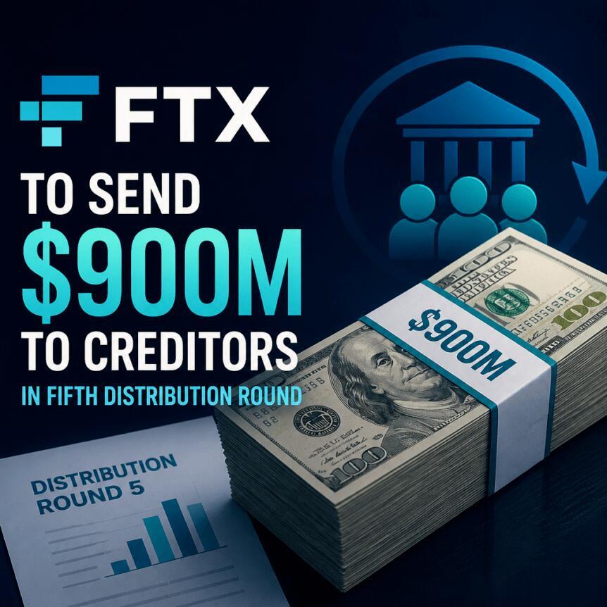 FTX第五轮分配将向债权人支付9亿美元