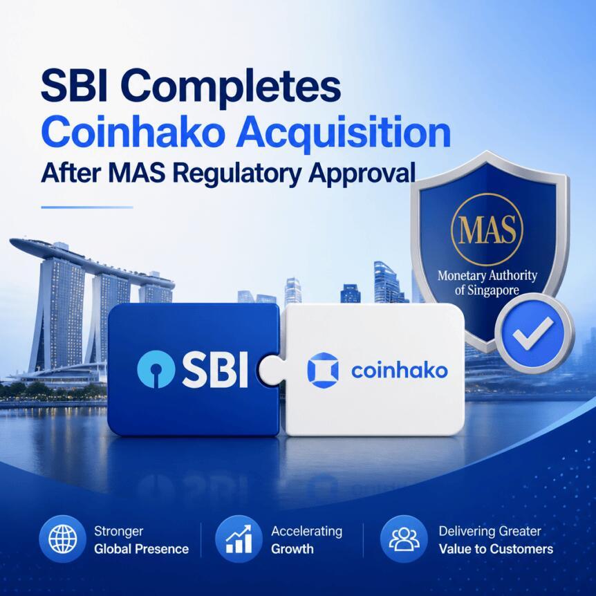 SBI获MAS监管批准，完成对Coinhako的收购