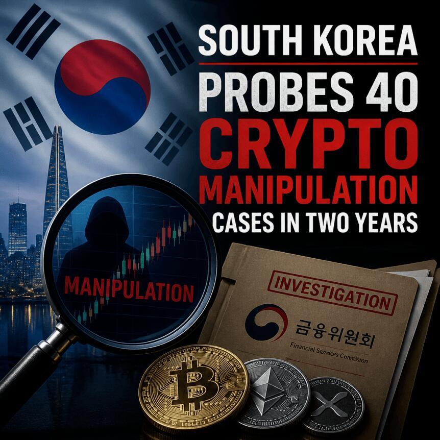 韩国两年内调查40起加密货币操纵案