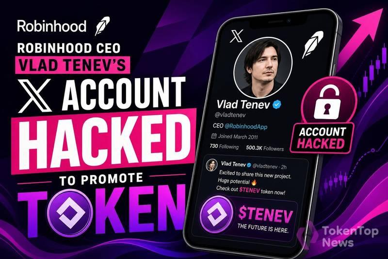 Robinhood CEO Vlad Tenev的X账号遭黑客攻击，用于推广代币