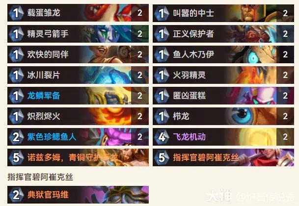 炉石传说36.2快攻骑卡组推荐