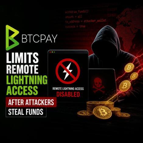 BTCPay在攻击者窃取资金后限制远程闪电网络访问